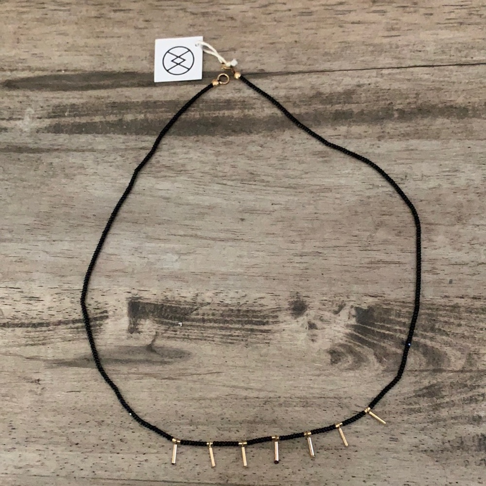 Elegant Black and Gold Necklace
